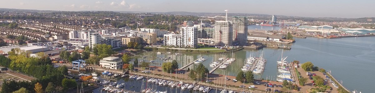 Aerial Gillingham Marina